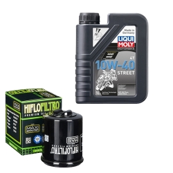 Wartungsset Ölwechsel, LIQUI MOLY Motorbike Öl 4Takt teilsytnth.