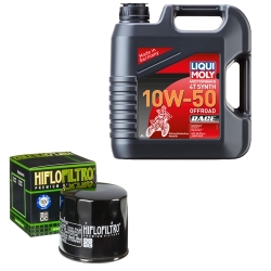 Wartungsset Ölwechsel, LIQUI MOLY Motorbike Öl 4Takt vollsytnth.