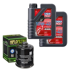 Wartungsset Ölwechsel, LIQUI MOLY Motorbike Öl 4Takt vollsytnth.