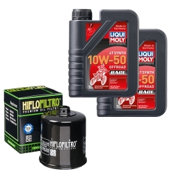 Wartungsset Ölwechsel, LIQUI MOLY Motorbike Öl 4Takt vollsytnth.