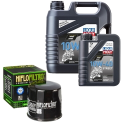 Wartungsset Ölwechsel, LIQUI MOLY Motorbike Öl 4Takt teilsytnth.