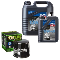 Wartungsset Ölwechsel, LIQUI MOLY Motorbike Öl 4Takt mineralisch