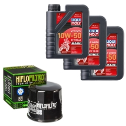 Wartungsset Ölwechsel, LIQUI MOLY Motorbike Öl 4Takt vollsytnth.