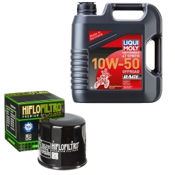 Wartungsset Ölwechsel, LIQUI MOLY Motorbike Öl 4Takt vollsytnth.