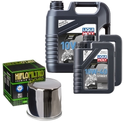 Wartungsset Ölwechsel, LIQUI MOLY Motorbike Öl 4Takt teilsytnth.