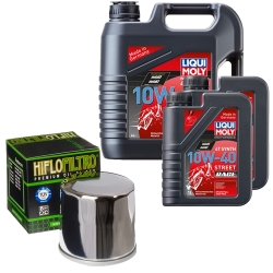 Wartungsset Ölwechsel, LIQUI MOLY Motorbike Öl 4Takt vollsytnth.