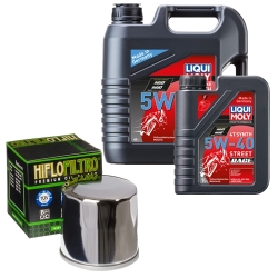 Wartungsset Ölwechsel, LIQUI MOLY Motorbike Öl 4Takt vollsytnth.