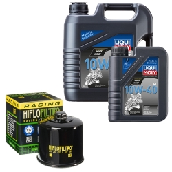 Wartungsset Ölwechsel, LIQUI MOLY Motorbike Öl 4Takt mineralisch