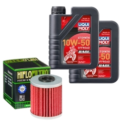 Wartungsset Ölwechsel, LIQUI MOLY Motorbike Öl 4Takt vollsytnth.