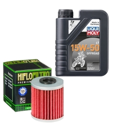 Wartungsset Ölwechsel, LIQUI MOLY Motorbike Öl 4Takt teilsytnth.