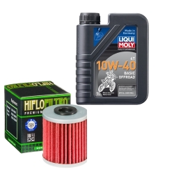 Wartungsset Ölwechsel, LIQUI MOLY Motorbike Öl 4Takt mineralisch
