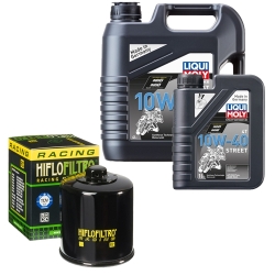Wartungsset Ölwechsel, LIQUI MOLY Motorbike Öl 4Takt teilsytnth.