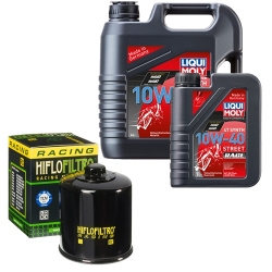 Wartungsset Ölwechsel, LIQUI MOLY Motorbike Öl 4Takt vollsytnth.