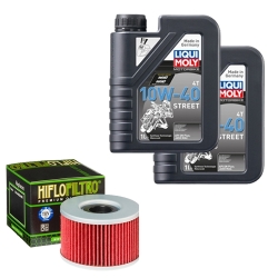 Wartungsset Ölwechsel, LIQUI MOLY Motorbike Öl 4Takt teilsytnth.
