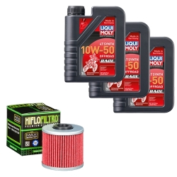 Wartungsset Ölwechsel, LIQUI MOLY Motorbike Öl 4Takt vollsytnth.