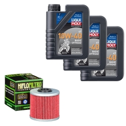Wartungsset Ölwechsel, LIQUI MOLY Motorbike Öl 4Takt mineralisch