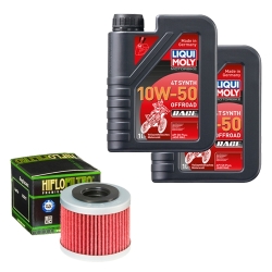 Wartungsset Ölwechsel, LIQUI MOLY Motorbike Öl 4Takt vollsytnth.