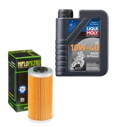 Wartungsset Ölwechsel, LIQUI MOLY Motorbike Öl 4Takt mineralisch