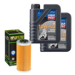 Wartungsset Ölwechsel, LIQUI MOLY Motorbike Öl 4Takt mineralisch