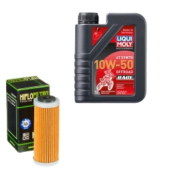 Wartungsset Ölwechsel, LIQUI MOLY Motorbike Öl 4Takt vollsytnth.