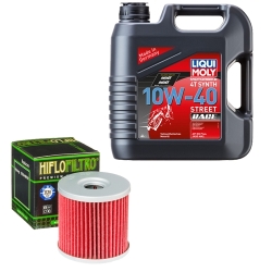 Wartungsset Ölwechsel, LIQUI MOLY Motorbike Öl 4Takt vollsytnth.