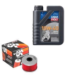 Wartungsset Ölwechsel, LIQUI MOLY Motorbike Öl 4Takt mineralisch