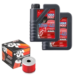 Wartungsset Ölwechsel, LIQUI MOLY Motorbike Öl 4Takt vollsytnth.