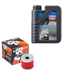 Wartungsset Ölwechsel, LIQUI MOLY Motorbike Öl 4Takt mineralisch