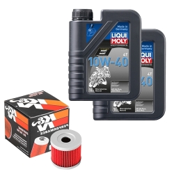 Wartungsset Ölwechsel, LIQUI MOLY Motorbike Öl 4Takt mineralisch