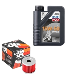 Wartungsset Ölwechsel, LIQUI MOLY Motorbike Öl 4Takt teilsytnth.