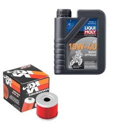 Wartungsset Ölwechsel, LIQUI MOLY Motorbike Öl 4Takt mineralisch