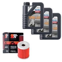 Wartungsset Ölwechsel, LIQUI MOLY Motorbike Öl 4Takt teilsytnth.