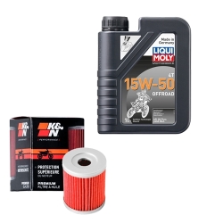 Wartungsset Ölwechsel, LIQUI MOLY Motorbike Öl 4Takt teilsytnth.