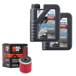 Wartungsset Ölwechsel, LIQUI MOLY Motorbike Öl 4Takt teilsytnth.