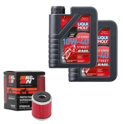 Wartungsset Ölwechsel, LIQUI MOLY Motorbike Öl 4Takt vollsytnth.