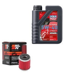 Wartungsset Ölwechsel, LIQUI MOLY Motorbike Öl 4Takt vollsytnth.
