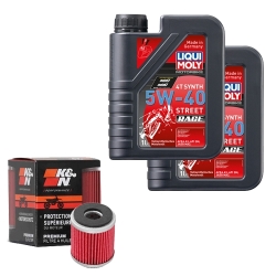 Wartungsset Ölwechsel, LIQUI MOLY Motorbike Öl 4Takt vollsytnth.