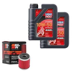 Wartungsset Ölwechsel, LIQUI MOLY Motorbike Öl 4Takt vollsytnth.