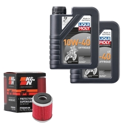 Wartungsset Ölwechsel, LIQUI MOLY Motorbike Öl 4Takt teilsytnth.