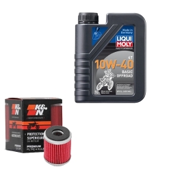 Wartungsset Ölwechsel, LIQUI MOLY Motorbike Öl 4Takt mineralisch