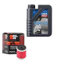 Wartungsset Ölwechsel, LIQUI MOLY Motorbike Öl 4Takt mineralisch