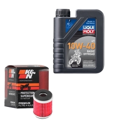 Wartungsset Ölwechsel, LIQUI MOLY Motorbike Öl 4Takt mineralisch