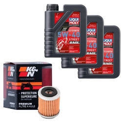 Wartungsset Ölwechsel, LIQUI MOLY Motorbike Öl 4Takt vollsytnth.