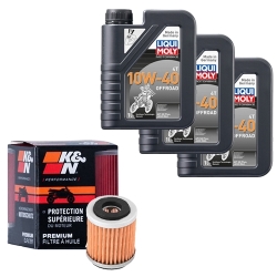 Wartungsset Ölwechsel, LIQUI MOLY Motorbike Öl 4Takt teilsytnth.