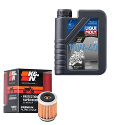 Wartungsset Ölwechsel, LIQUI MOLY Motorbike Öl 4Takt mineralisch