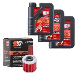 Wartungsset Ölwechsel, LIQUI MOLY Motorbike Öl 4Takt vollsytnth.