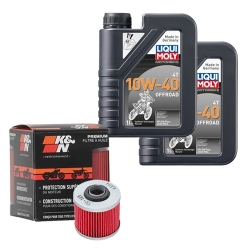 Wartungsset Ölwechsel, LIQUI MOLY Motorbike Öl 4Takt teilsytnth.
