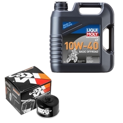 Wartungsset Ölwechsel, LIQUI MOLY Motorbike Öl 4Takt mineralisch