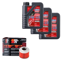 Wartungsset Ölwechsel, LIQUI MOLY Motorbike Öl 4Takt vollsytnth.