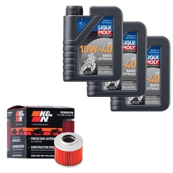 Wartungsset Ölwechsel, LIQUI MOLY Motorbike Öl 4Takt mineralisch